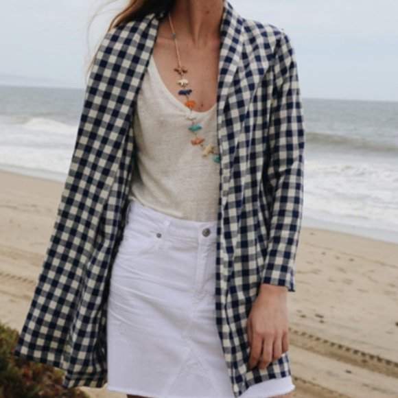Anthropologie Jackets & Blazers - The Lady & The Sailor Painter's Gingham Jacket